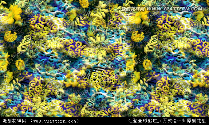 印花圖案 立體花卉 高清下載 印花圖案 立體花卉 高清下載