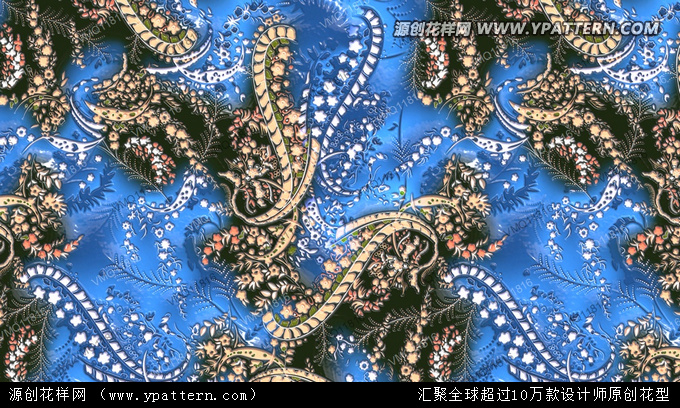 水墨花型 手繪花型 印花圖案 熱帶風(fēng)情 面料花型 花型設(shè)計(jì) 佩斯利花型 佩茲利花型 腰果印花圖案 熱帶風(fēng)情 面料花型 花型設(shè)計(jì)